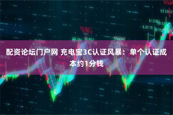 配资论坛门户网 充电宝3C认证风暴：单个认证成本约1分钱