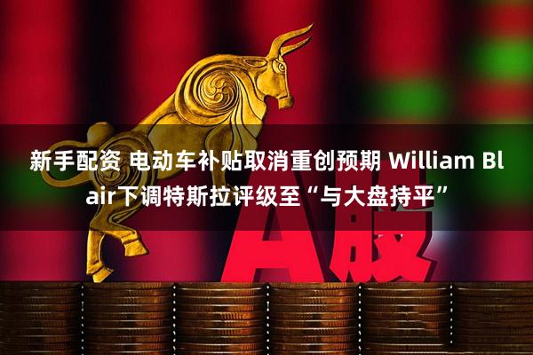 新手配资 电动车补贴取消重创预期 William Blair下调特斯拉评级至“与大盘持平”